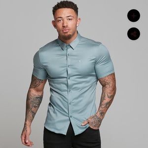 Father Sons Button Down Shirt - Stretch Slim Fit